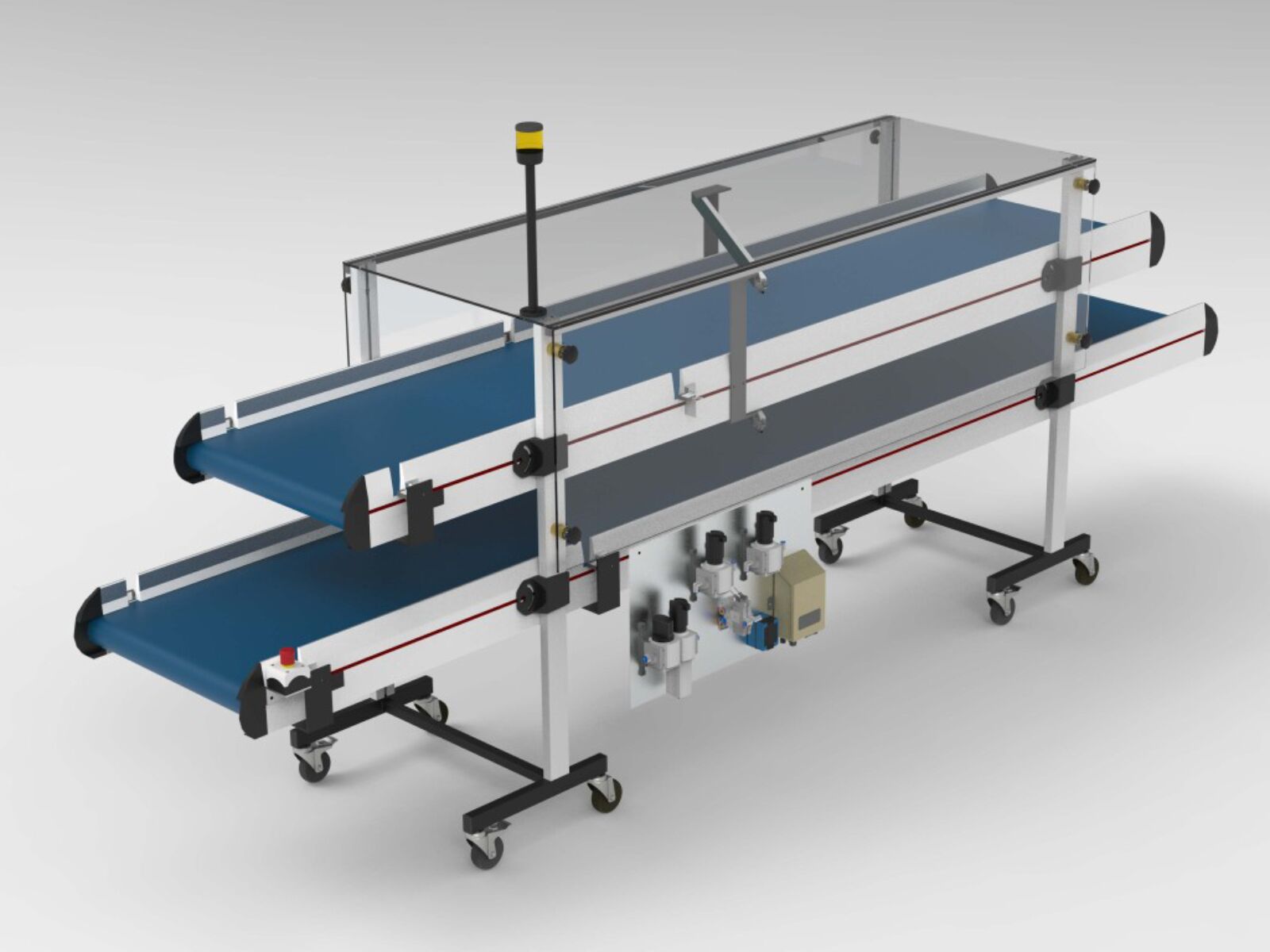 Multi-level conveyor belt