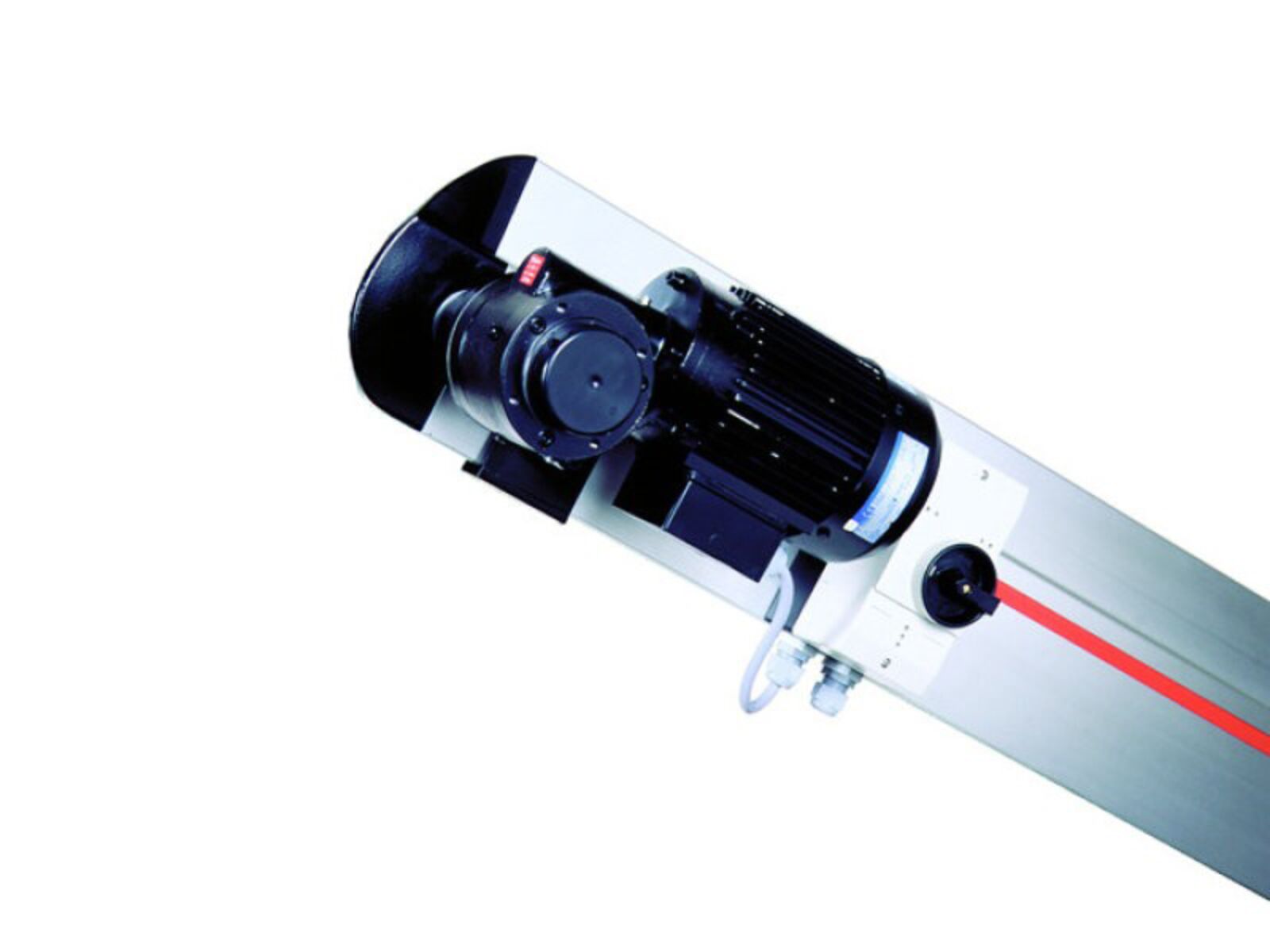 Flange conveyor belt drive