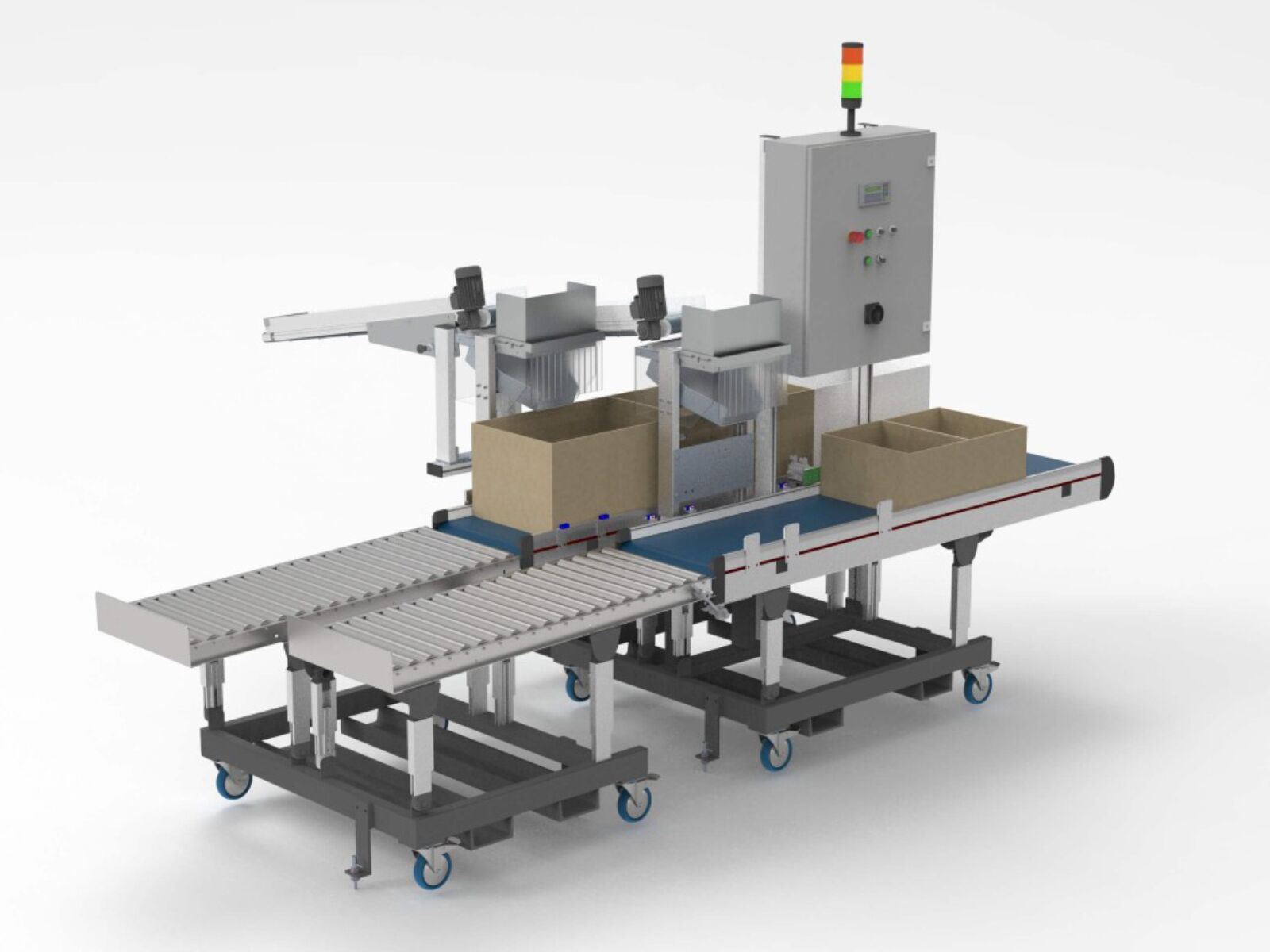 Conveyor belt with linear buffer