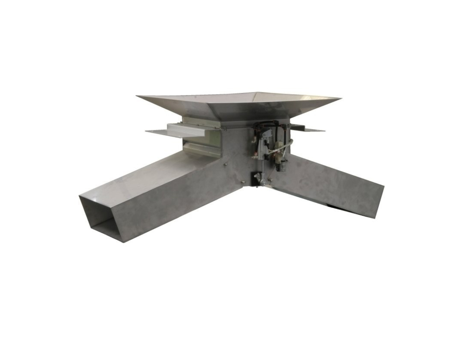 Pneumatic 2-way changeover flap reject chute