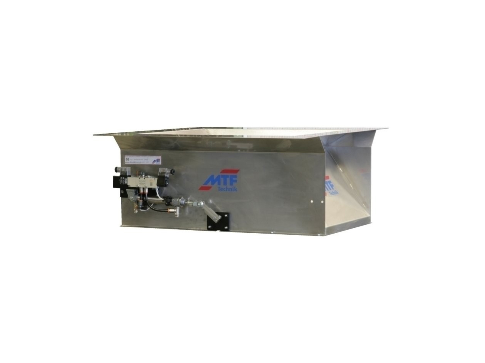 Pneumatic 2-way changeover flap reject chute