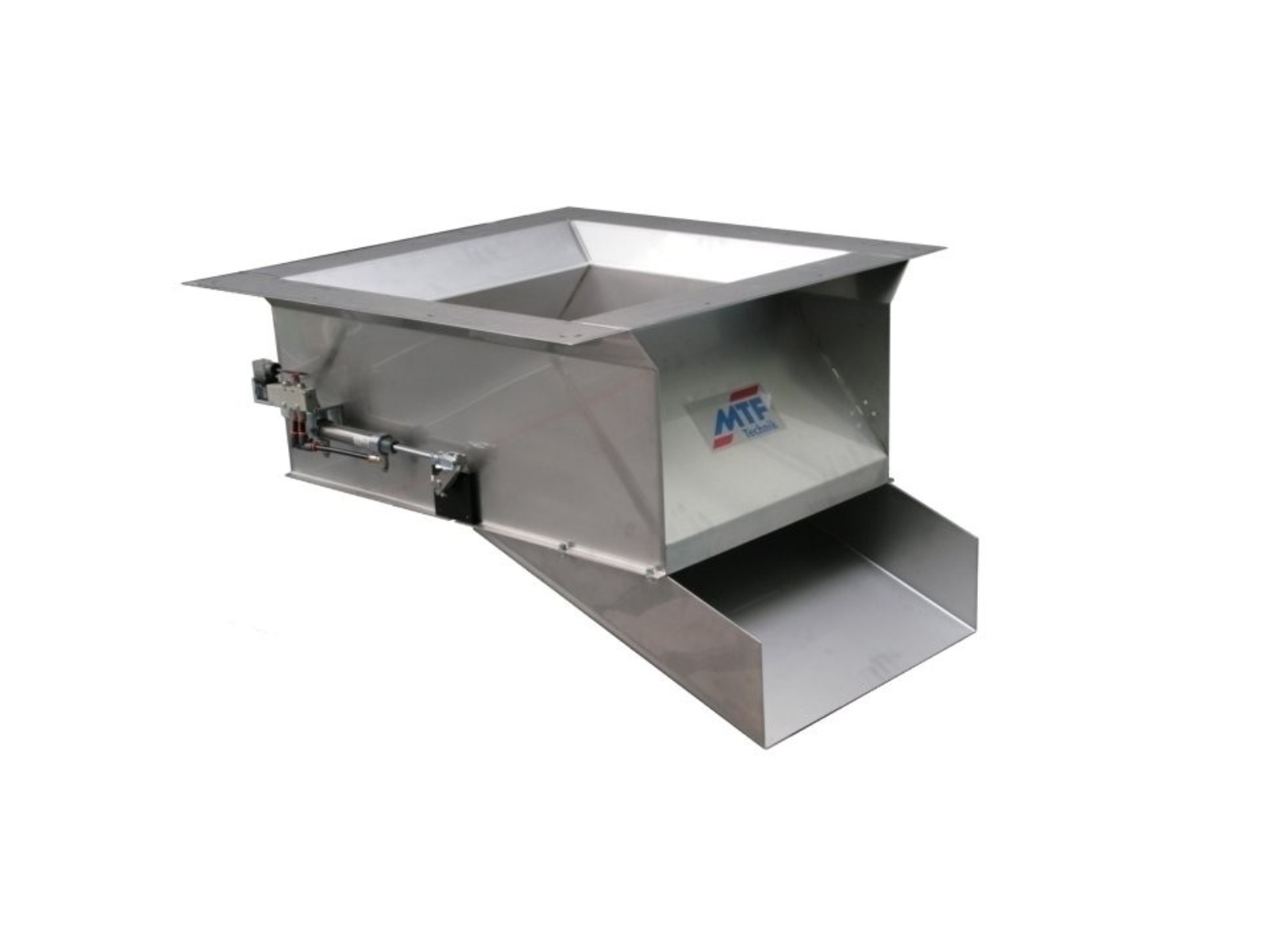 Pneumatic 2-way changeover flap reject chute