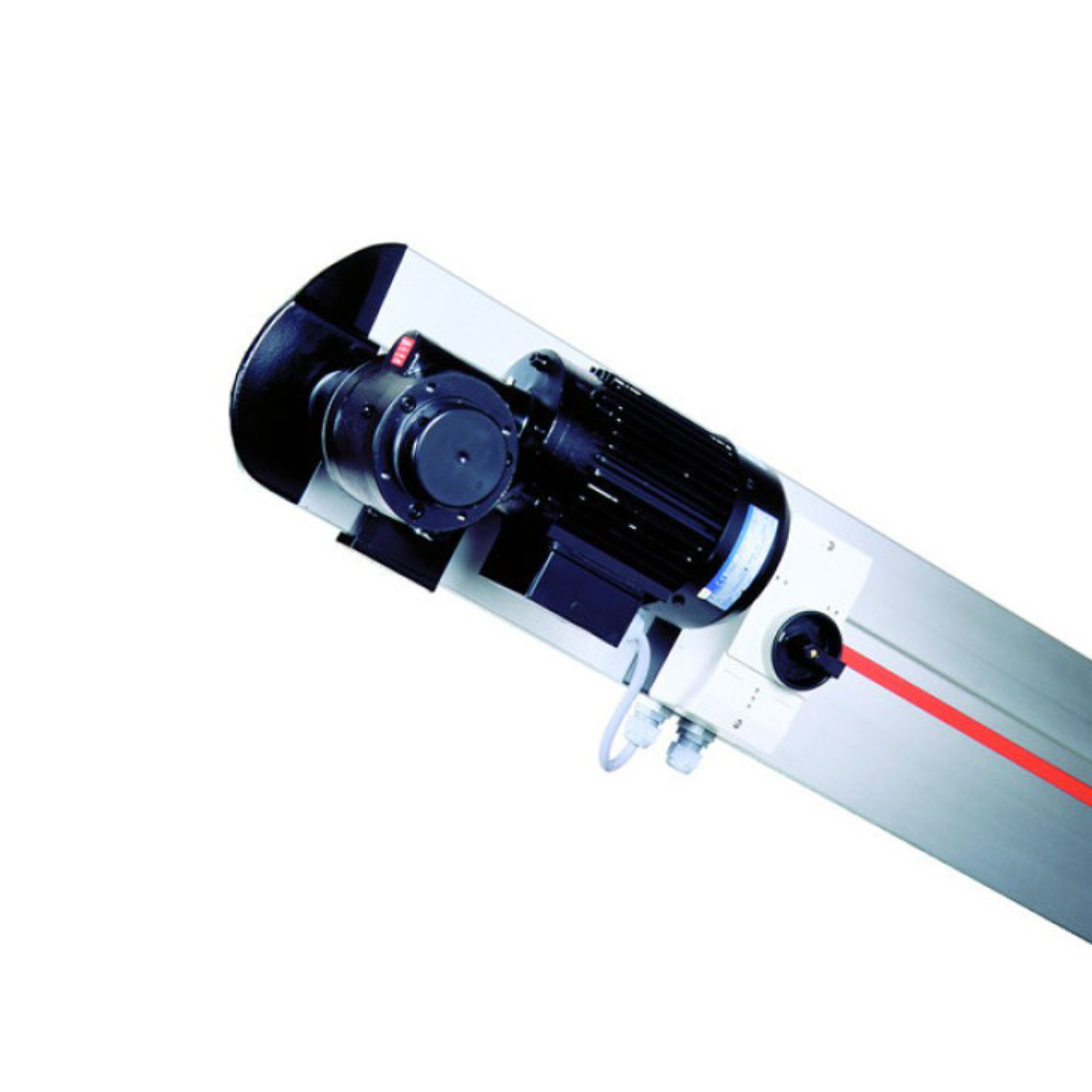 Flange conveyor belt drive