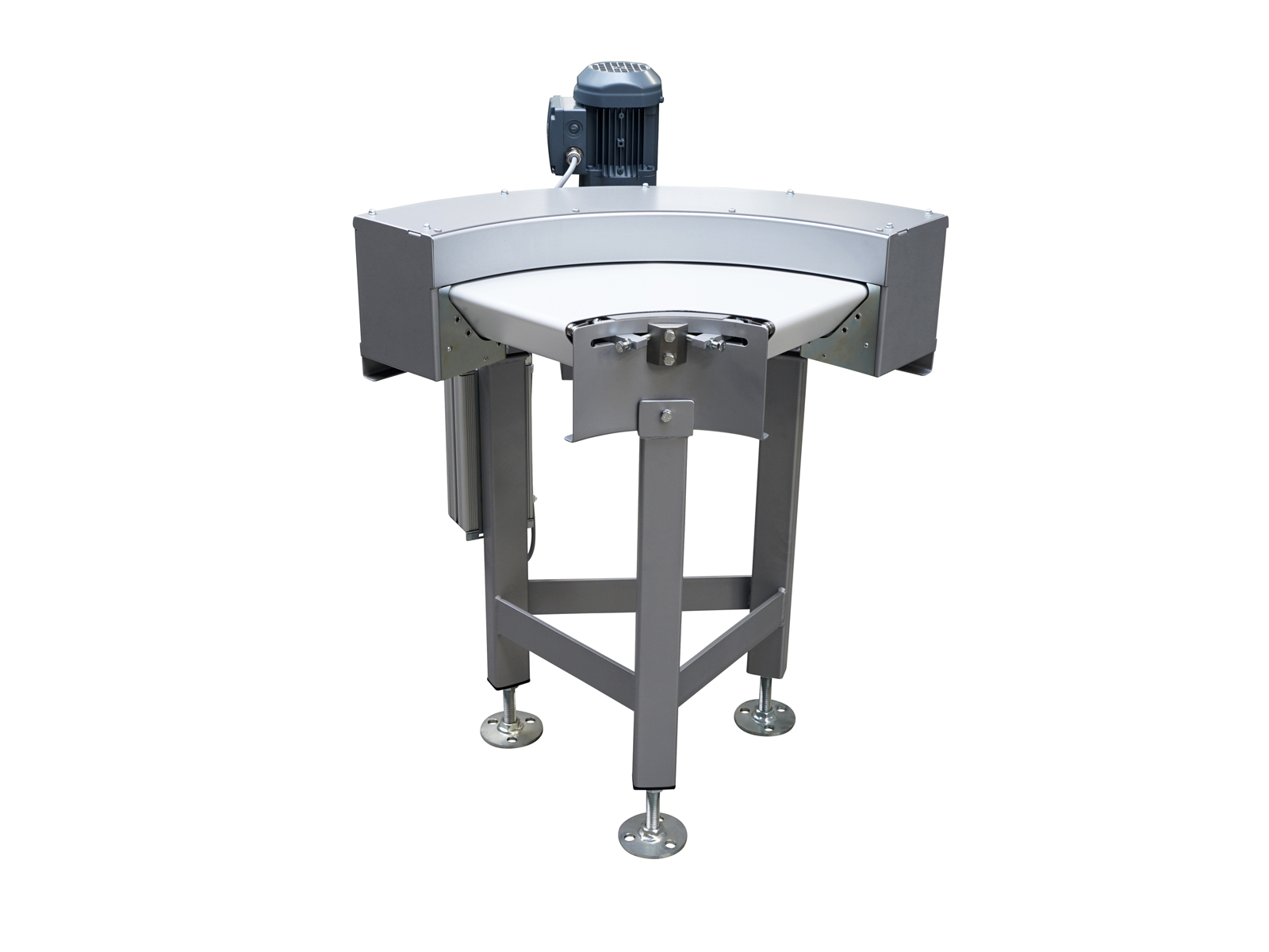 Kurvenband MD-ST22 mit Messerkante und weißem, glattem Gurt