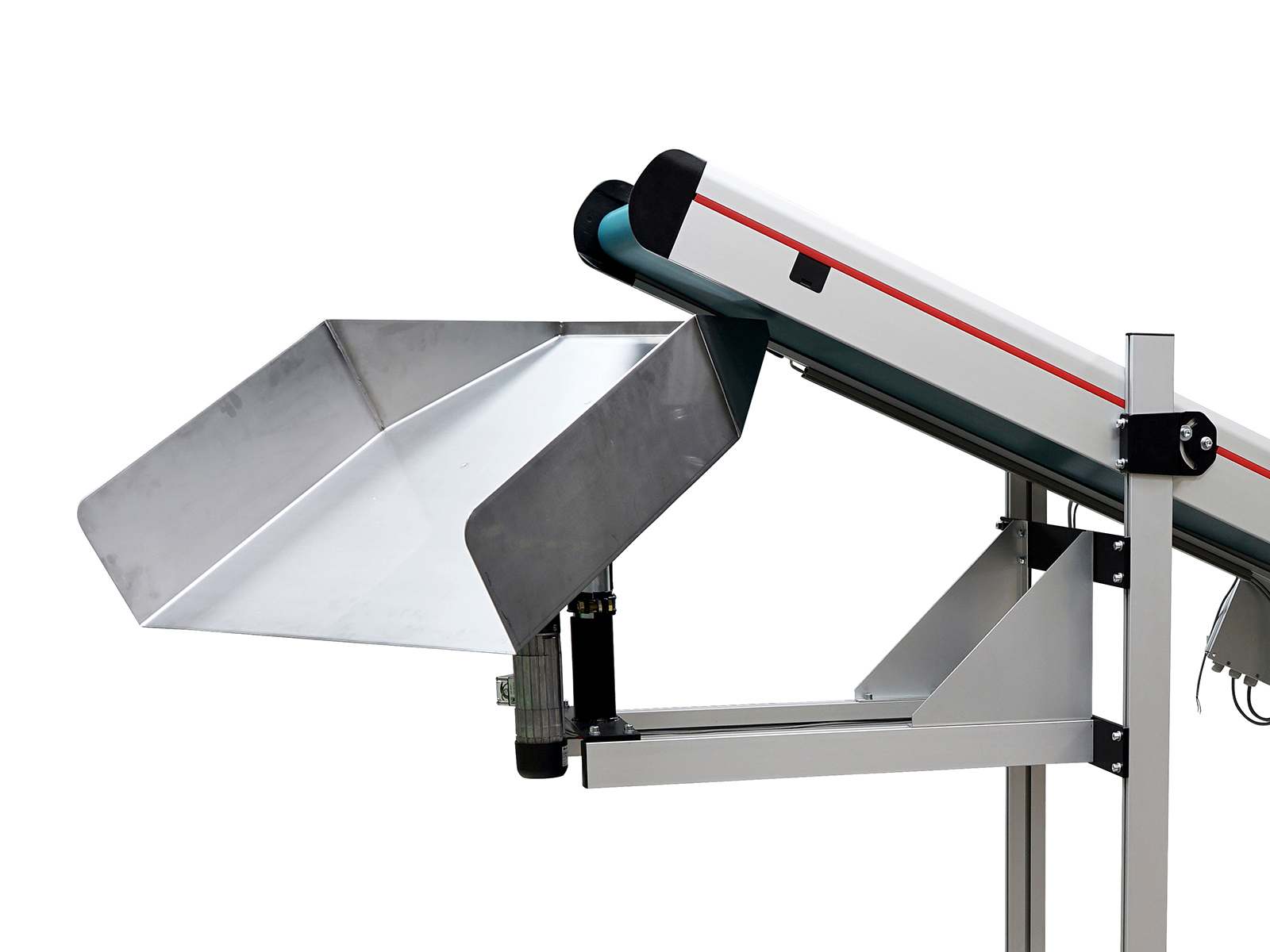 GL-LD 120 belt conveyor with Multi-Rounder rotary distributor