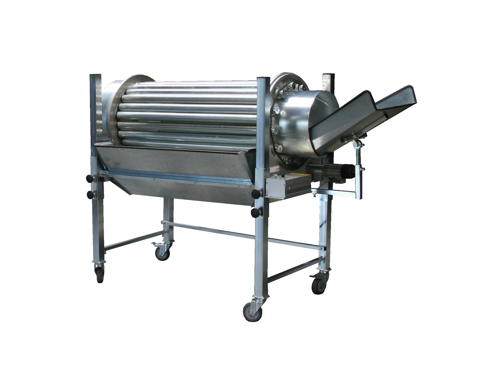 PZ 3510 B separator drum with steel drum and reinforced, mobile base frame